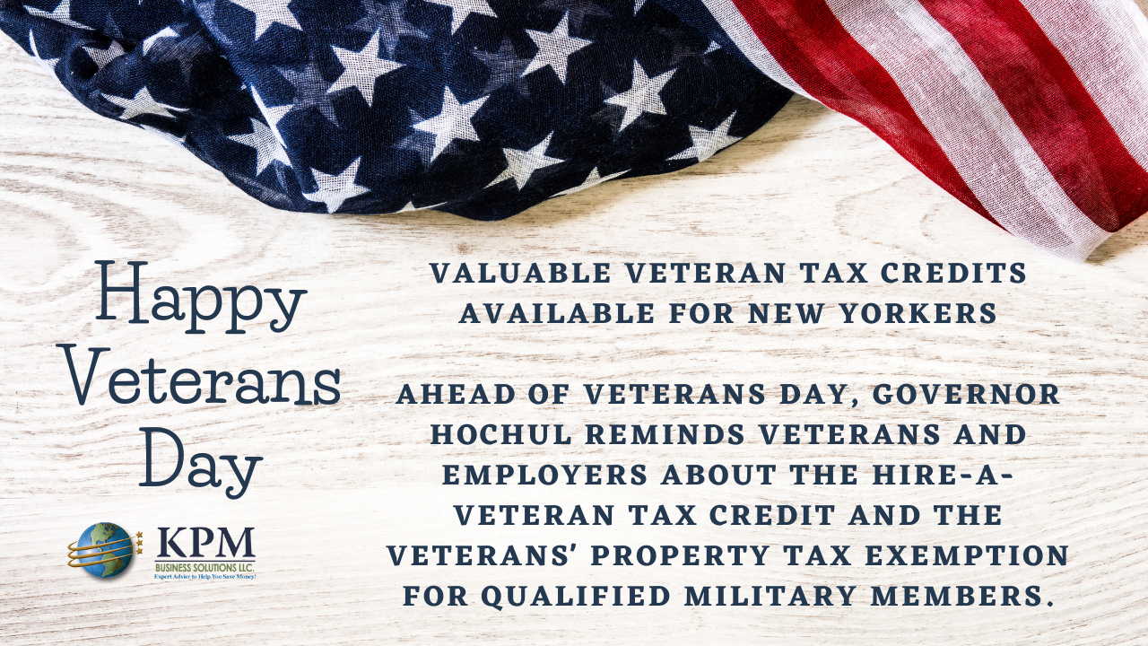 Valuable Veteran Tax Credits Available